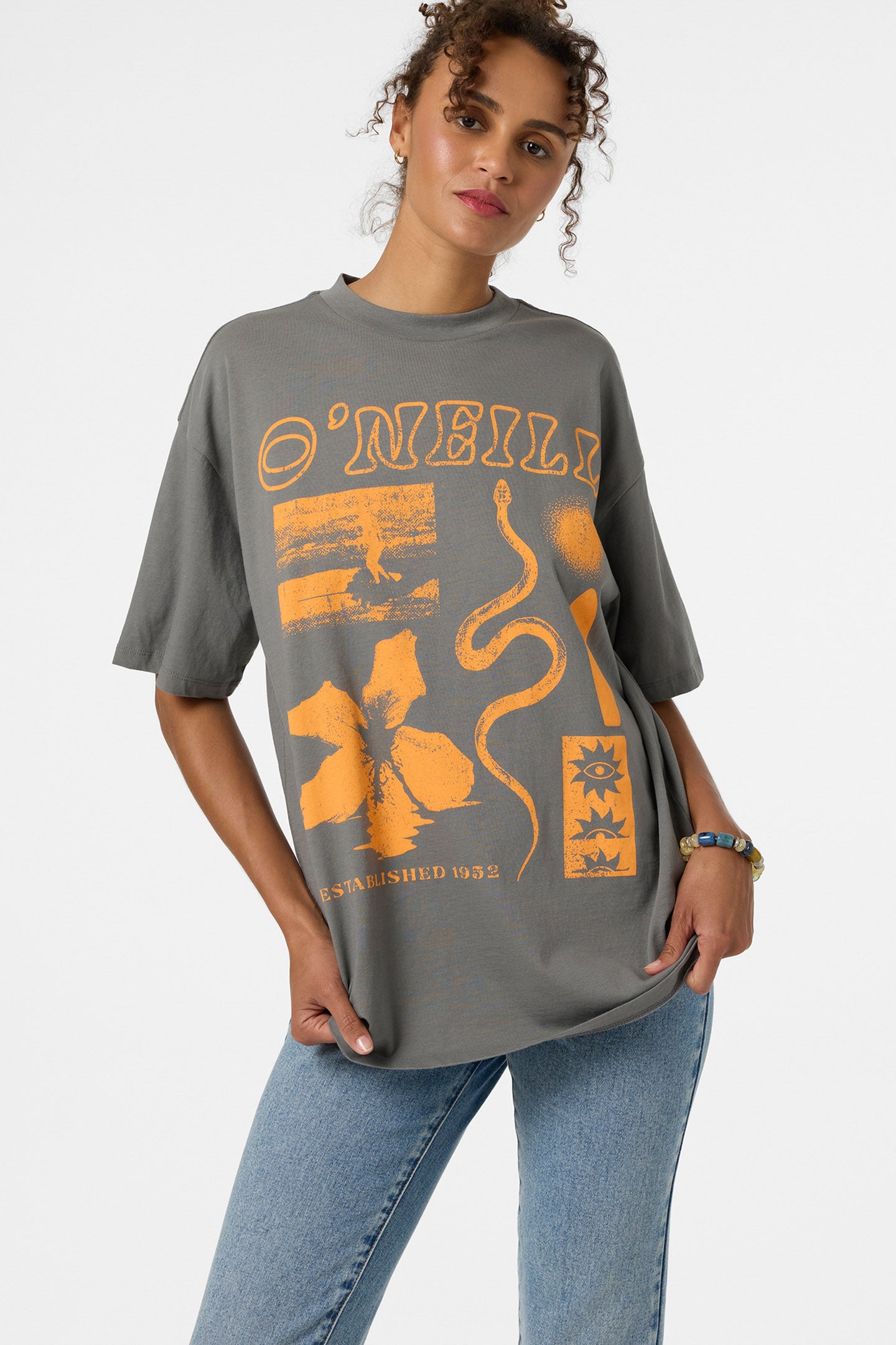 トップス y2k archive TORNADO MART GALAXY shirt XL Tropic Meltdown Oversized Tee - Gargoyle | O'Neill