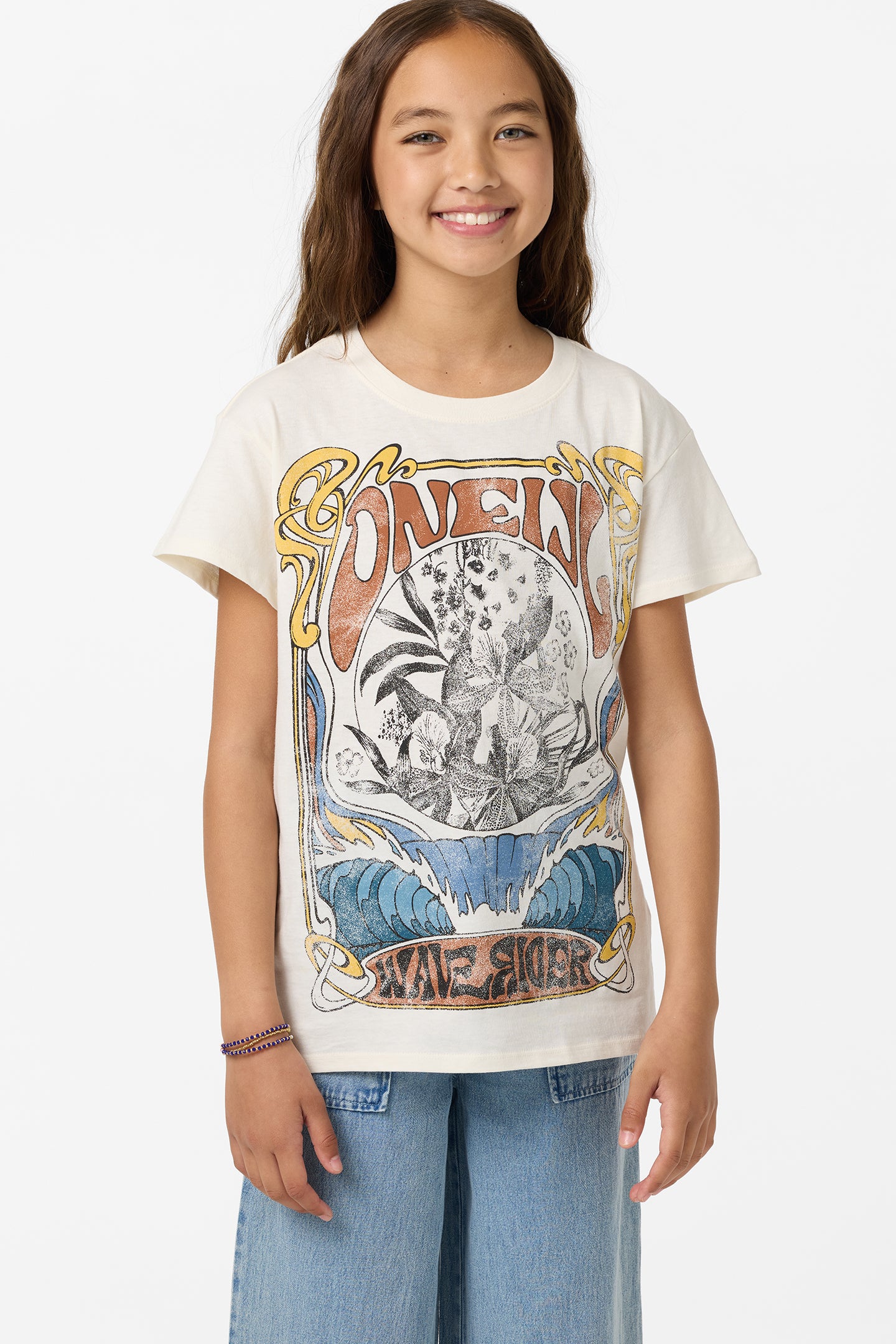Girl's Wave Rider Oversized Tee - Tofu | O'Neill