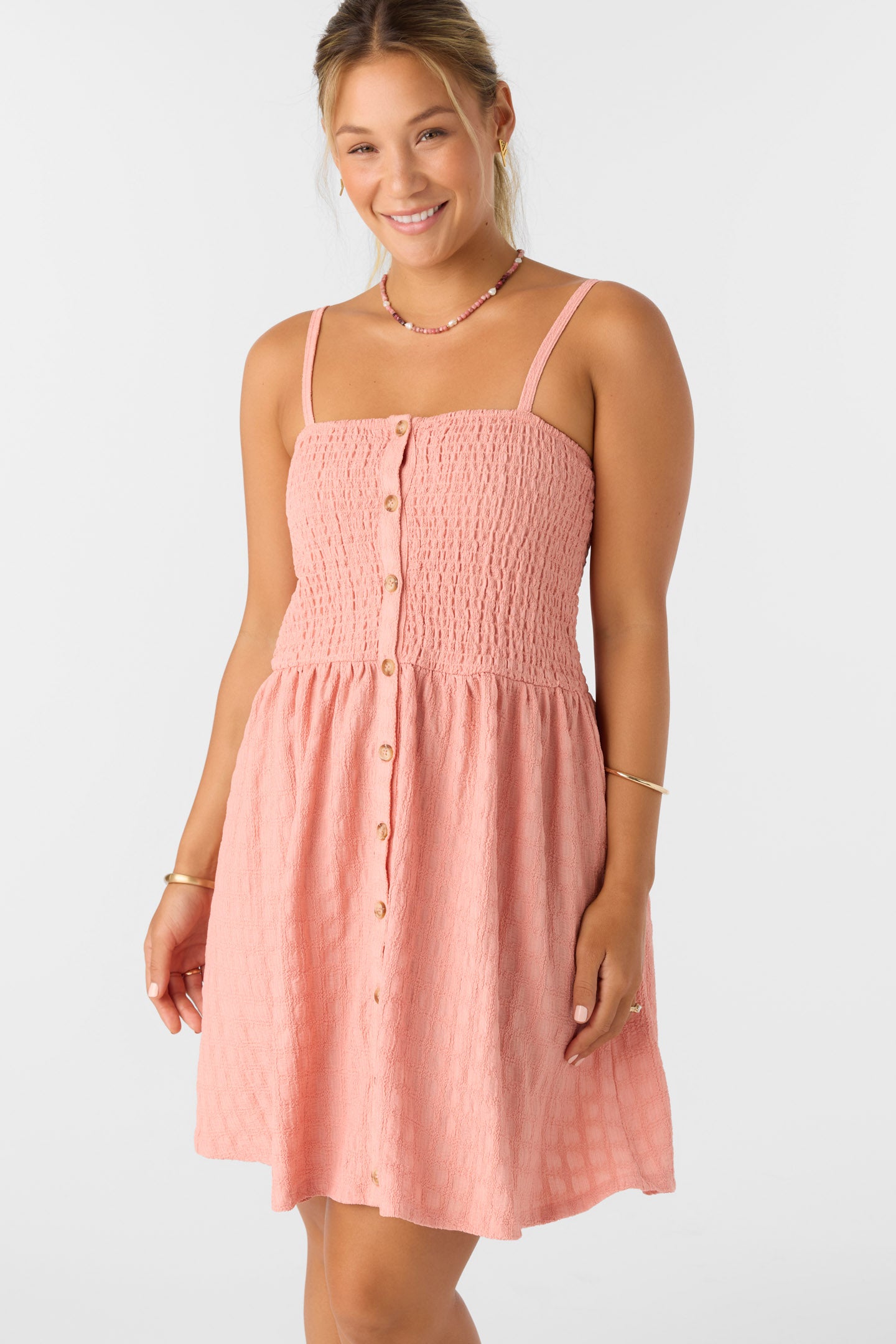 Leighton Short Dress - Coral Haze | O'Neill Leighton Short Dress - Coral Haze | O'Neill