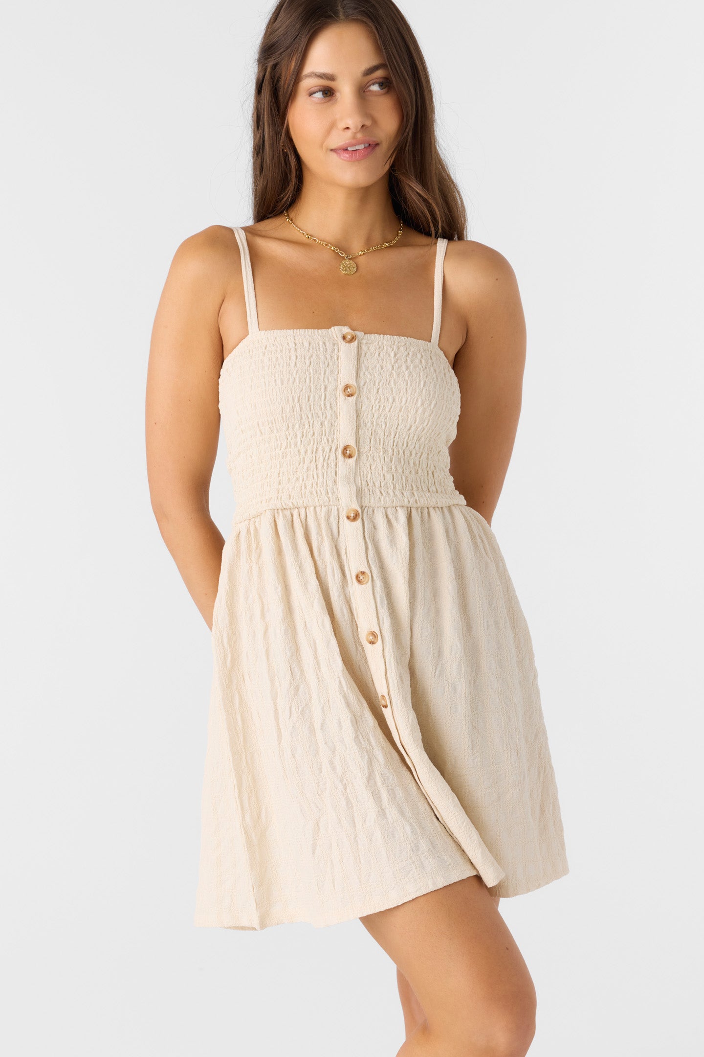 Leighton Short Dress - Tapioca