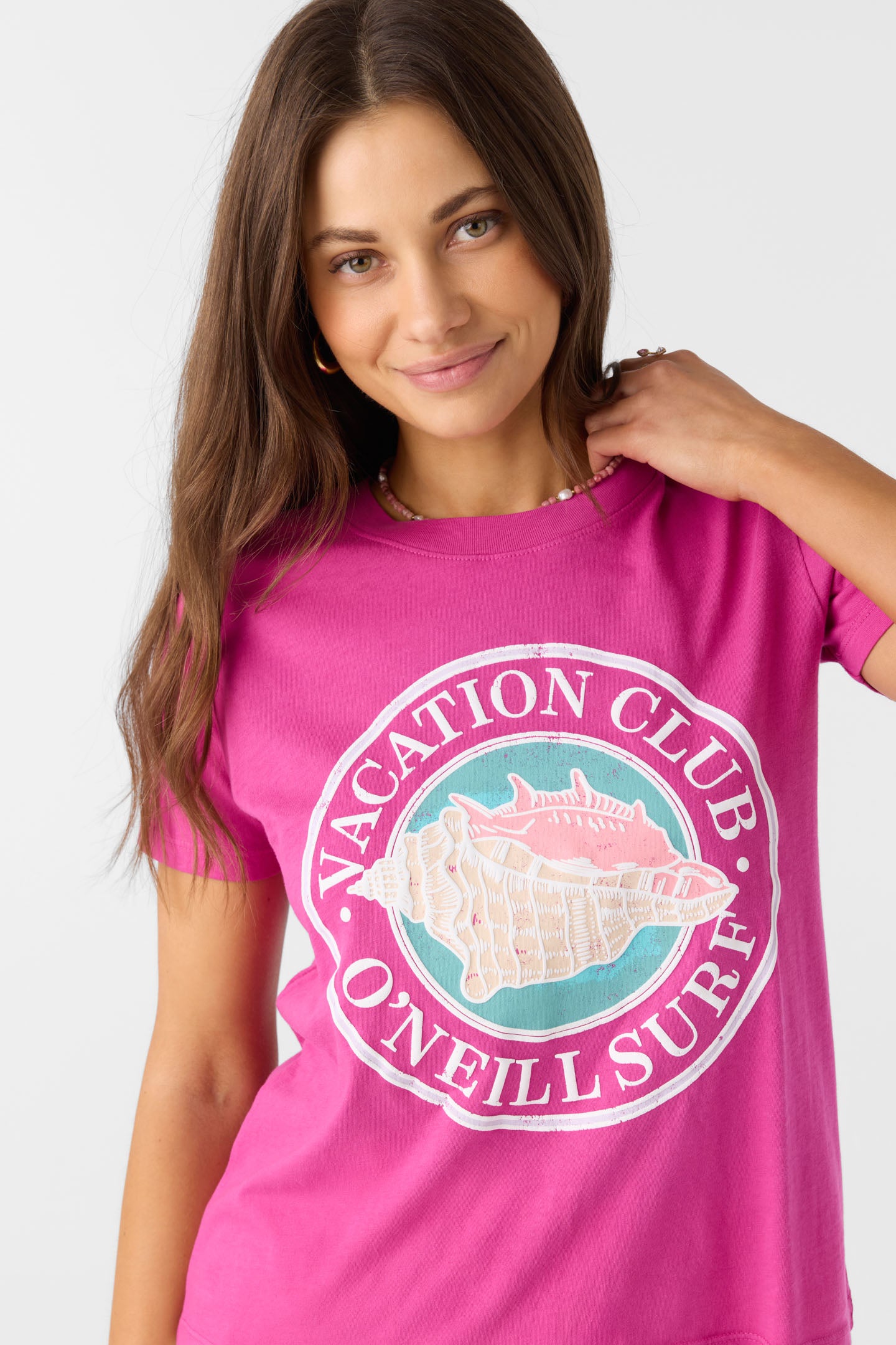 Unisex SEA & THE FISH TEE - FUCHSIA