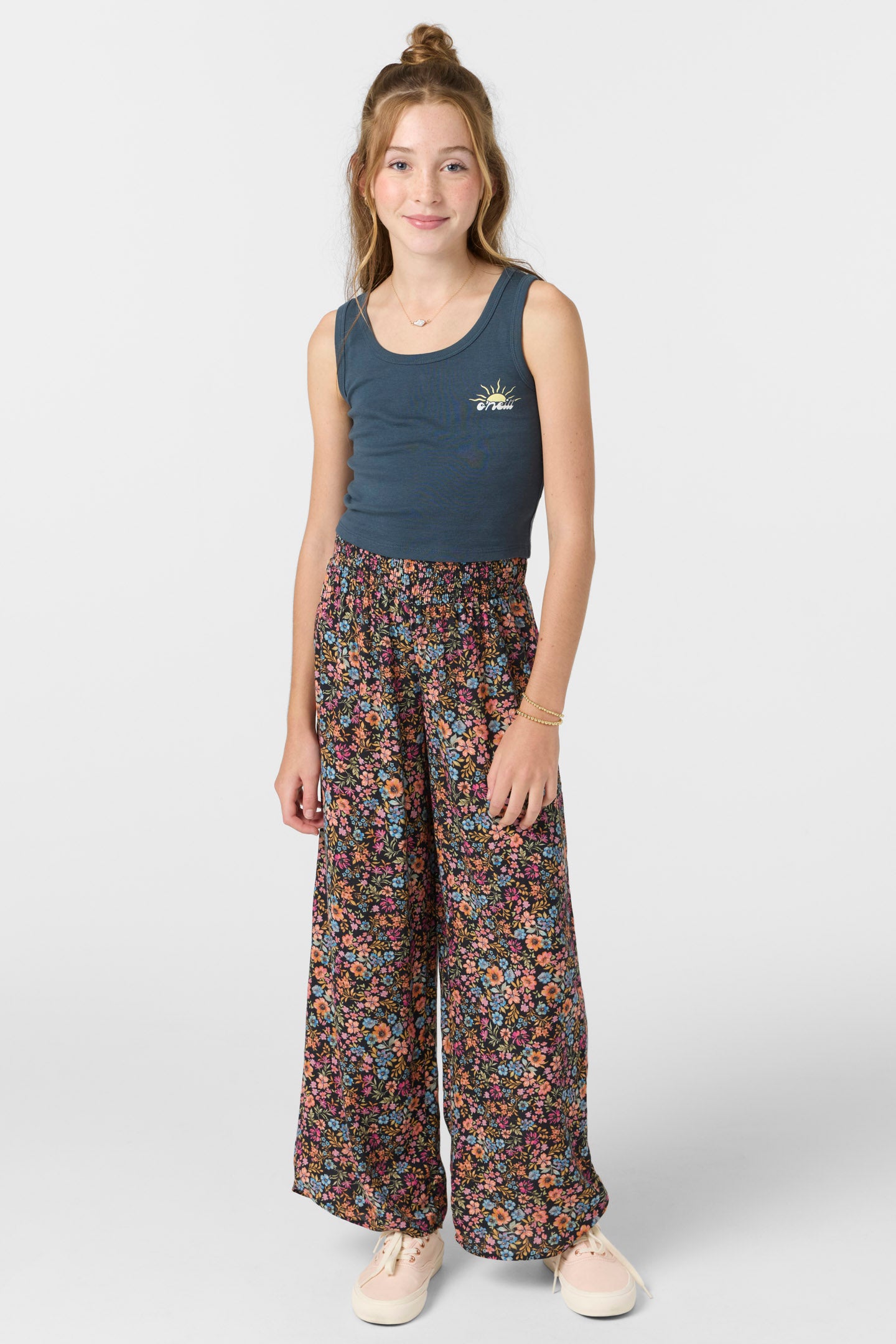 thumbnail image 2 of O'NEILL Girl's Ella Ditsy One-Piece (Little Kids/Big Kids) Black 12 (Big Kid 2 of 13