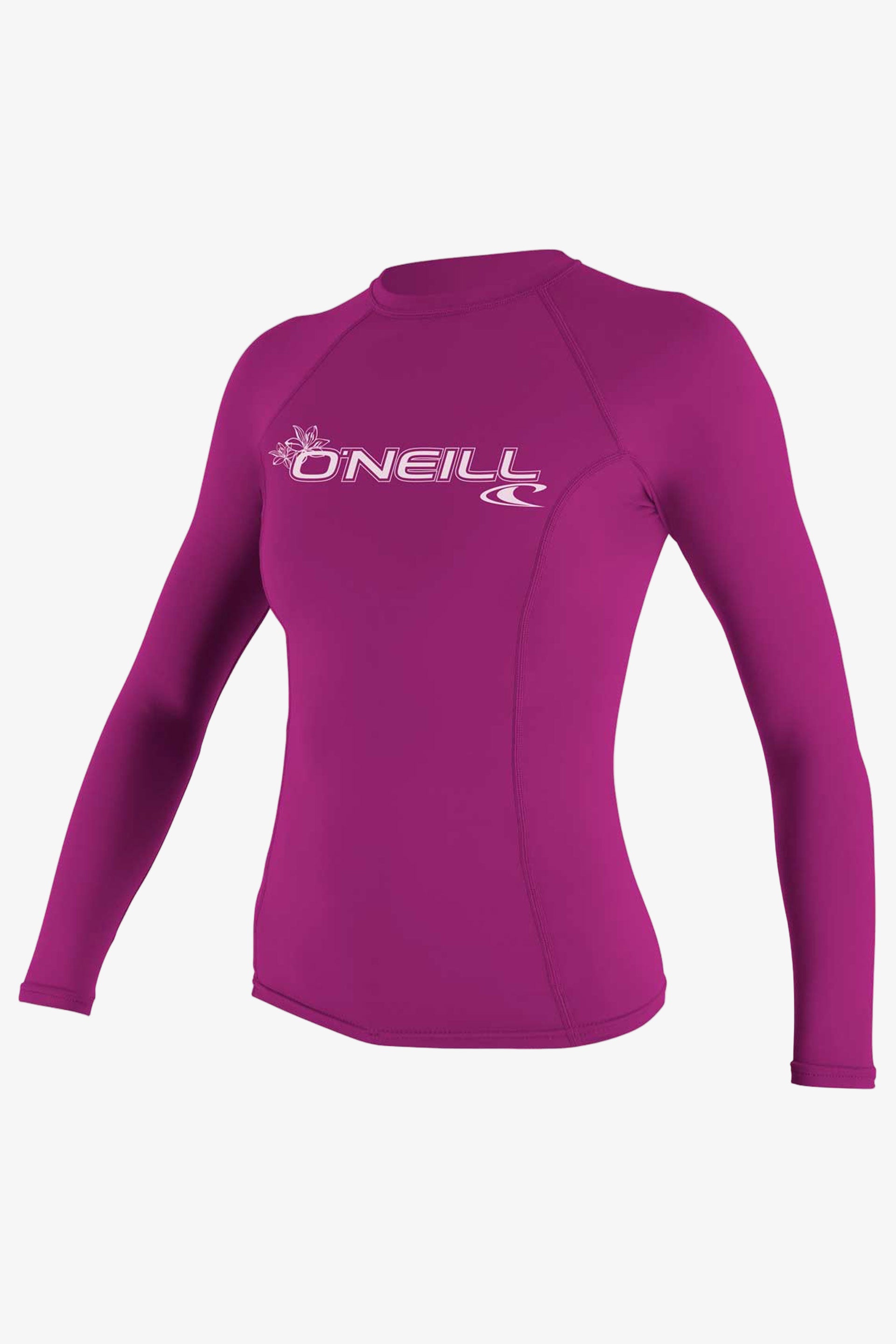 Women's Basic 50+ Long Sleeve Rashguard - Fox Pink | O'Neill