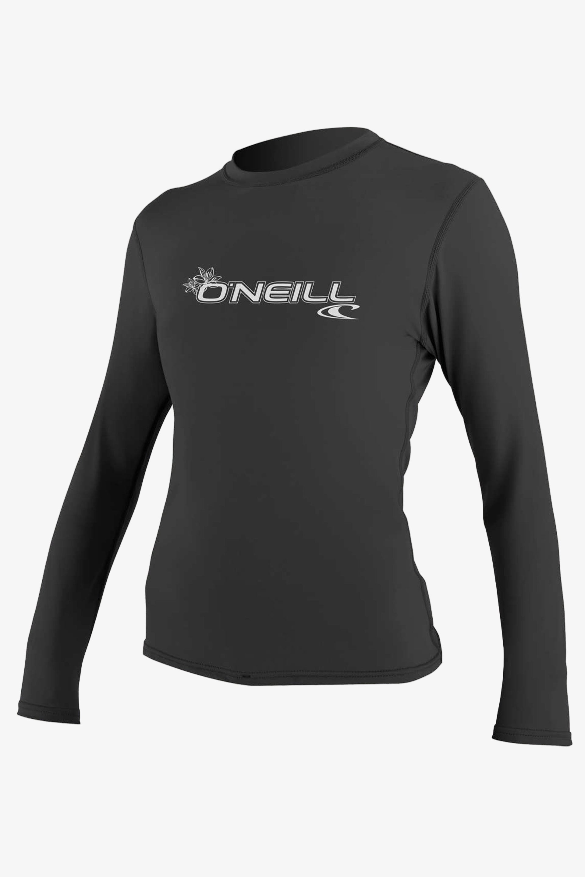 Women's Basic 50+ Long Sleeve Sun Shirt - Black | O'Neill