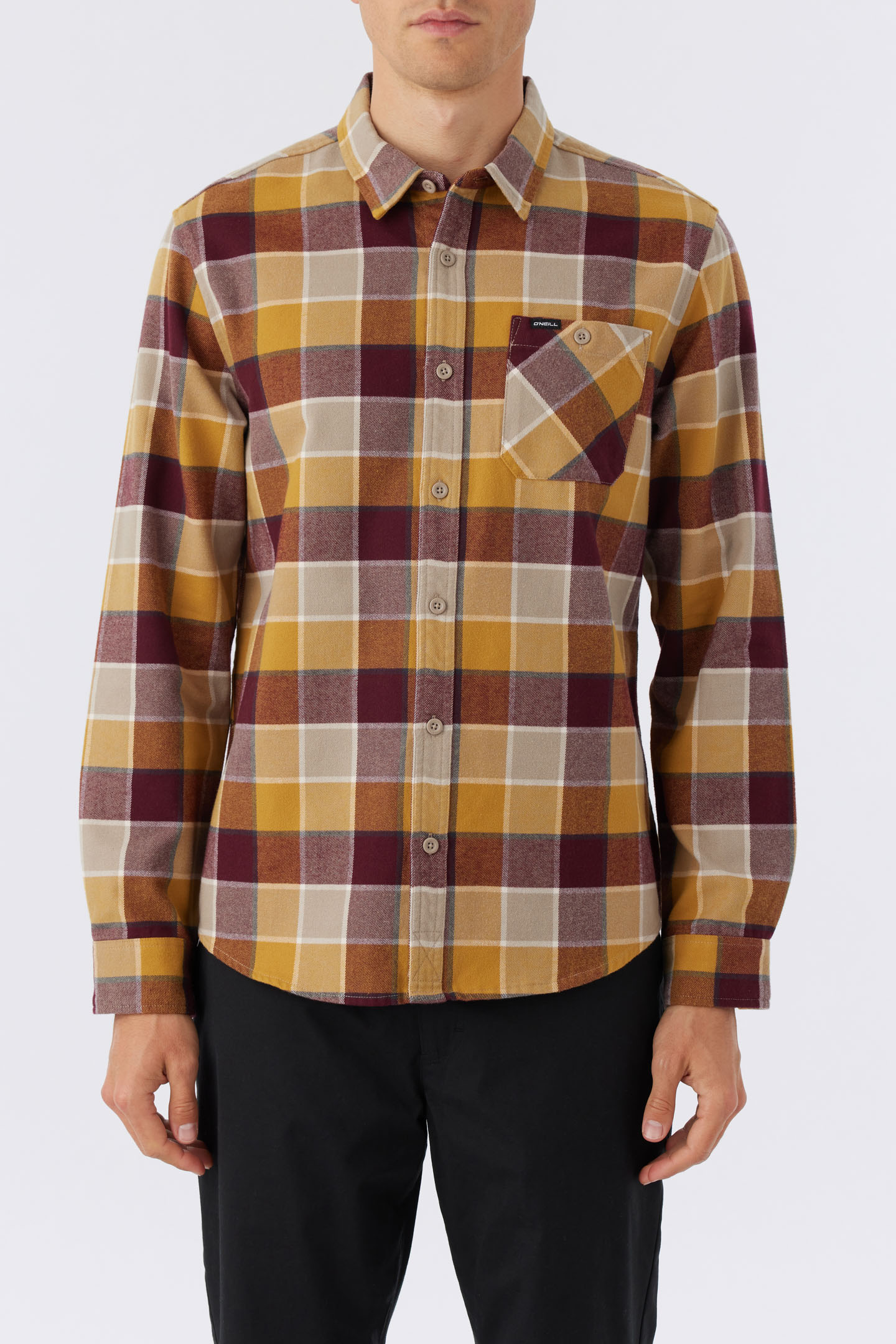 Winslow Plaid Flannel-Dark Khaki | O'Neill