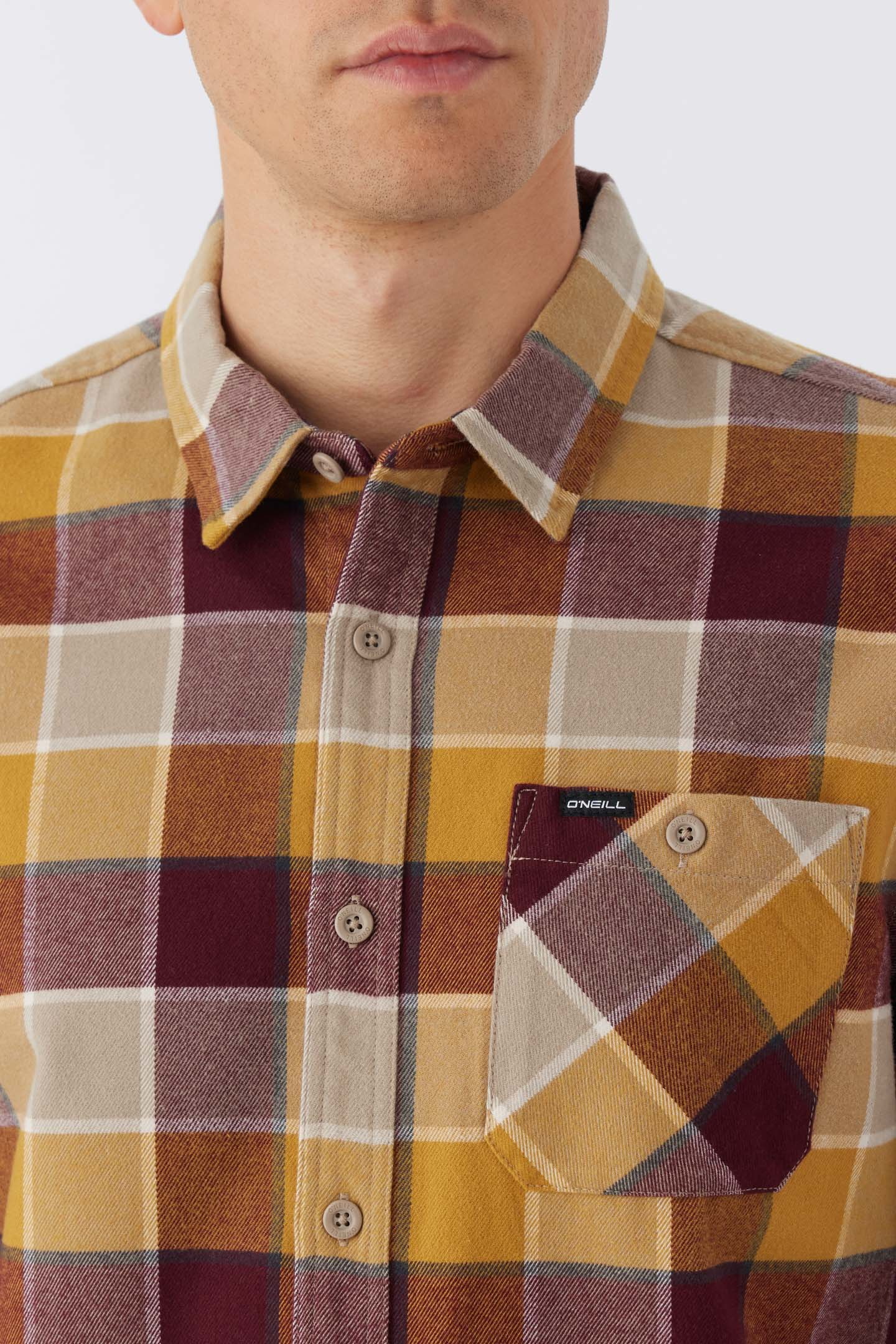 Winslow Plaid Flannel-Dark Khaki | O'Neill