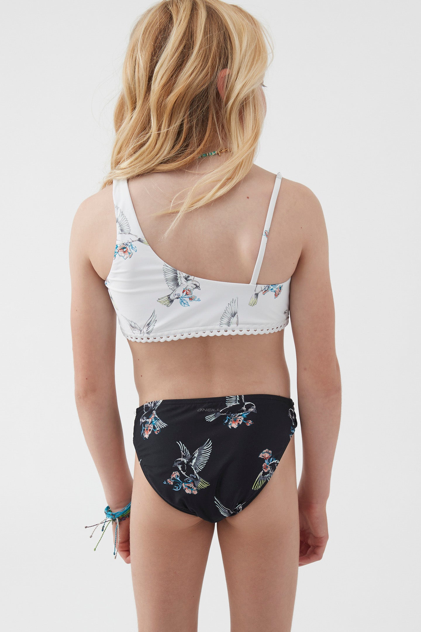  SwimZip Girl 1 Shoulder + High Waist Bottom Swimsuit