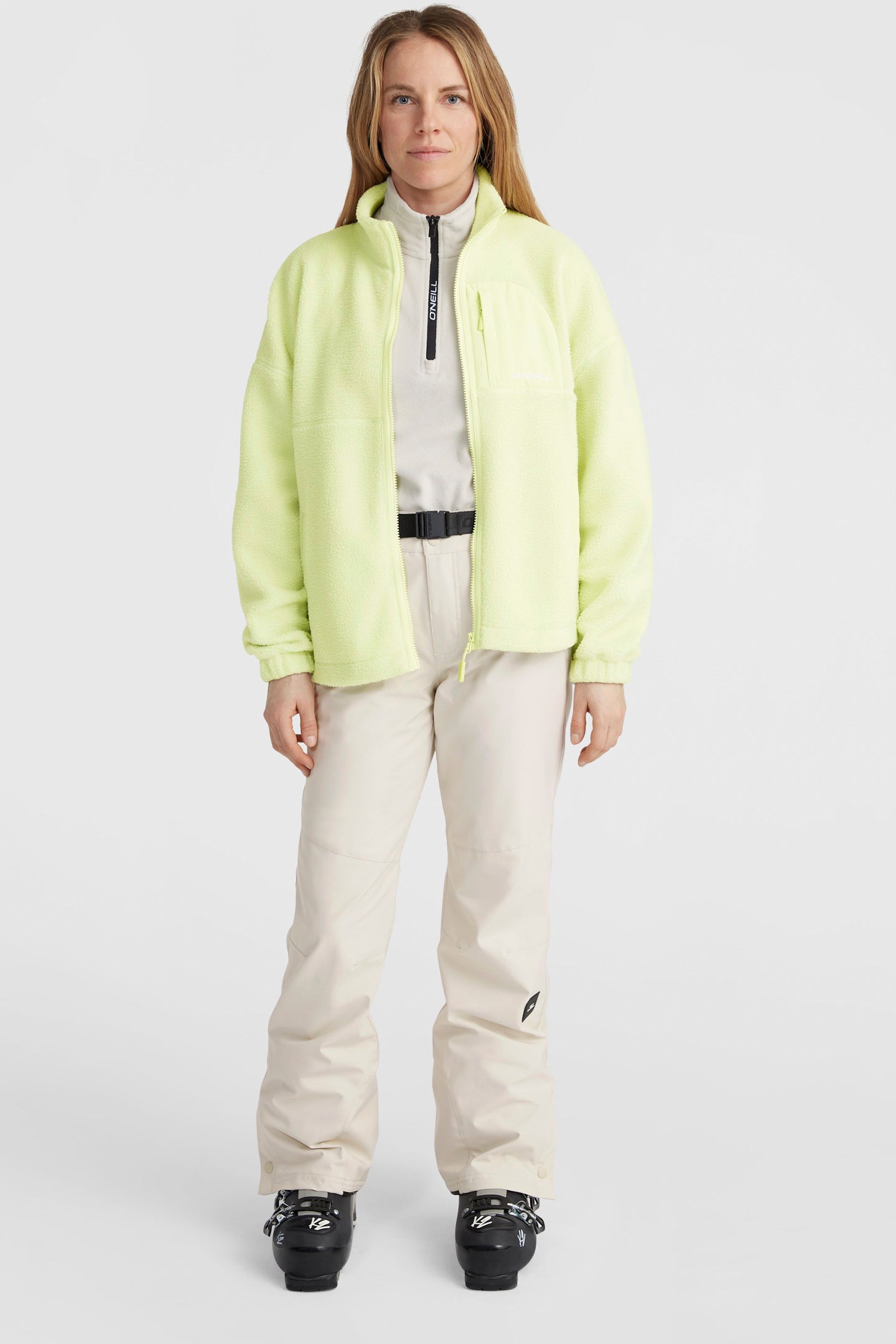 TRVLR High Pile Full Zip Fleece - Lime Wash | O'Neill