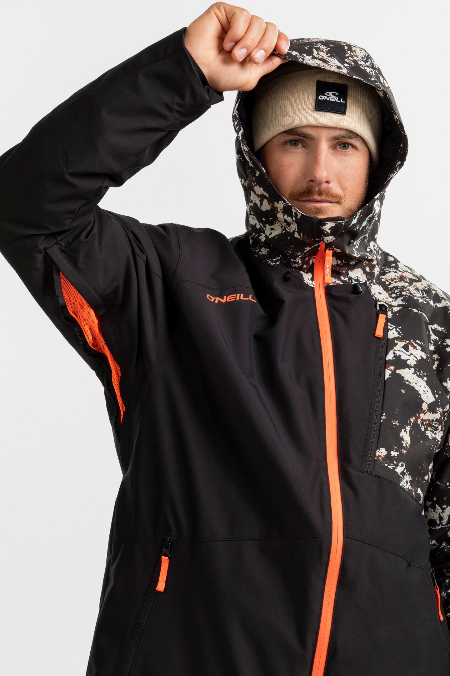 Fwc Cruz Block Snow Jacket - Blk/beige | O'Neill