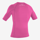 Youth Basic Skins 50+ S/S Rash Guard - Fox Pink | O'Neill
