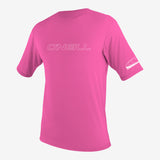 Youth Basic Skins 50+ S/S Sun Shirt - Fox Pink | O'Neill