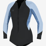 Women's Bahia 2/1mm Front Zip L/S Surf Suit - Steel/Cham | O'Neill