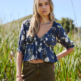 Crisella Kendra Floral Blouson Top