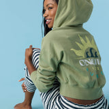 Darcie Hooded Zip Fleece Jacket