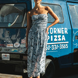 Devyn Palmetto Floral Midi Dress