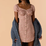 Ellison Lordes Animal Off-The-Shoulder Mini Dress