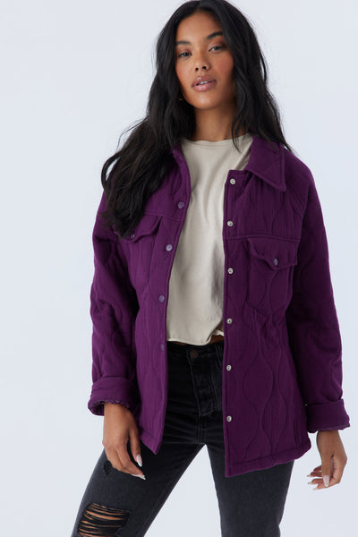 Emet Quilted Jacket - Plum | O'Neill