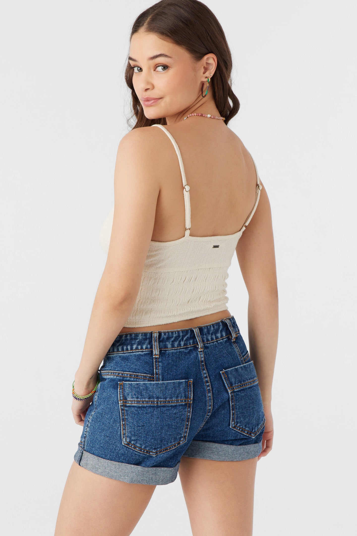 YULIANA KNIT CROP TANK TOP