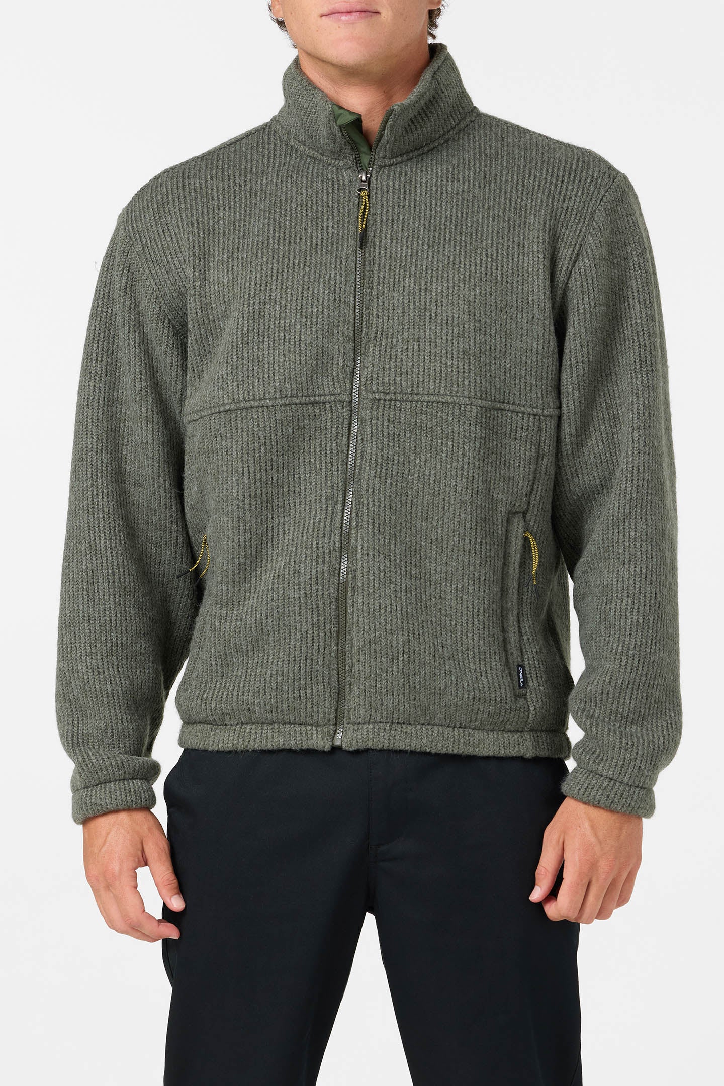 Mock Neck Zip Fleece Jacket - Dark Olive | O'Neill
