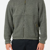Mock Neck Zip Fleece Jacket
