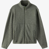 Mock Neck Zip Fleece Jacket