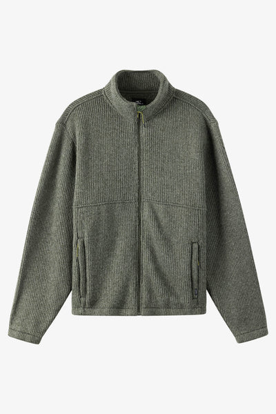 Mock Neck Zip Fleece Jacket - Dark Olive | O'Neill