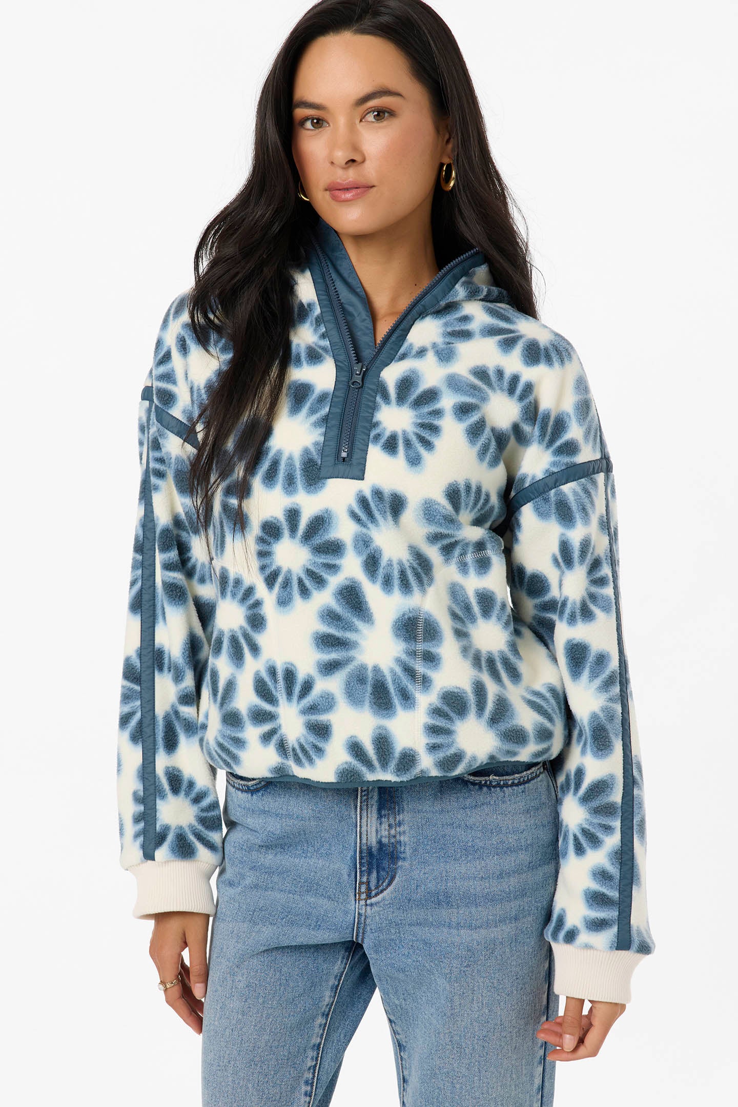 TRVLR Margot Superfleece Jacket Pullover Fleece - Chalk | O'Neill