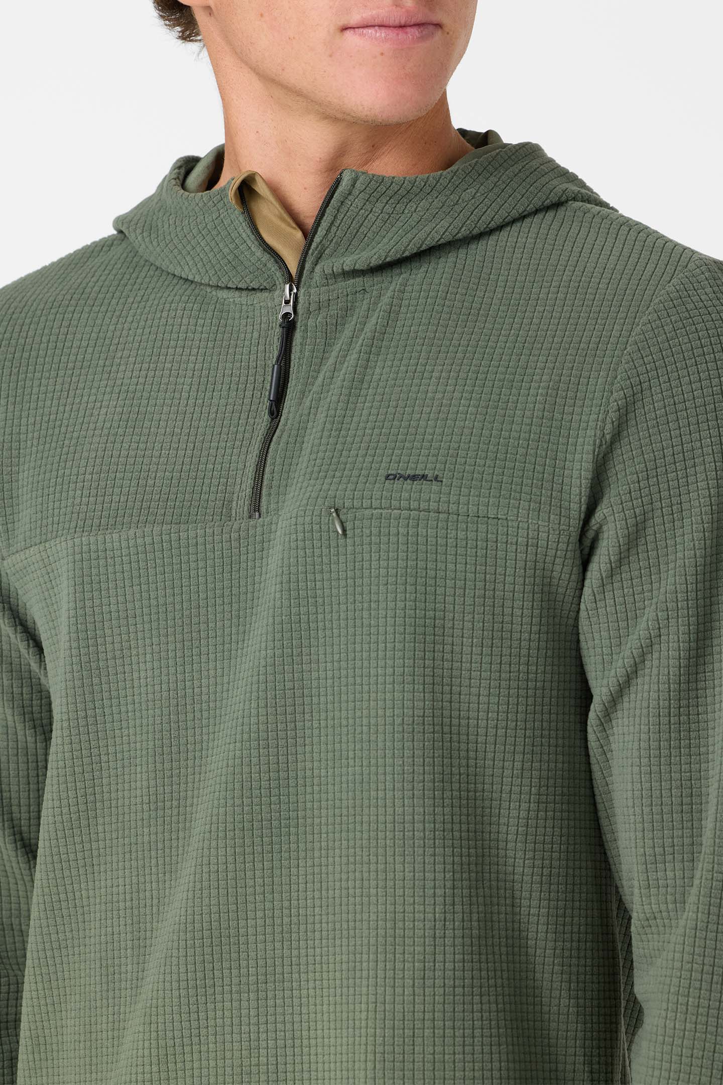 TRVLR HOODED QUARTER ZIP DARK OLIVE – O'Neill