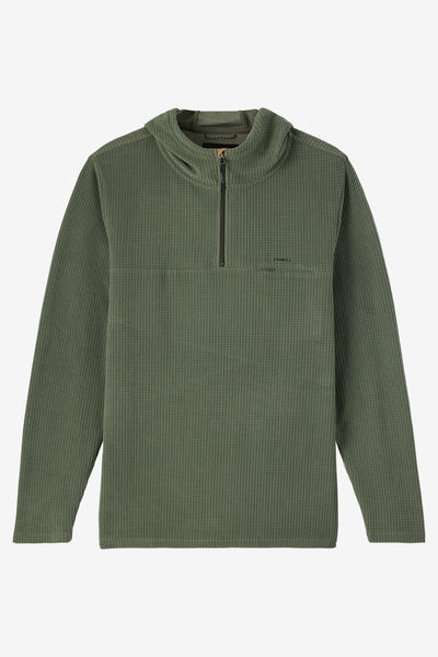 TRVLR HOODED QUARTER ZIP DARK OLIVE – O'Neill
