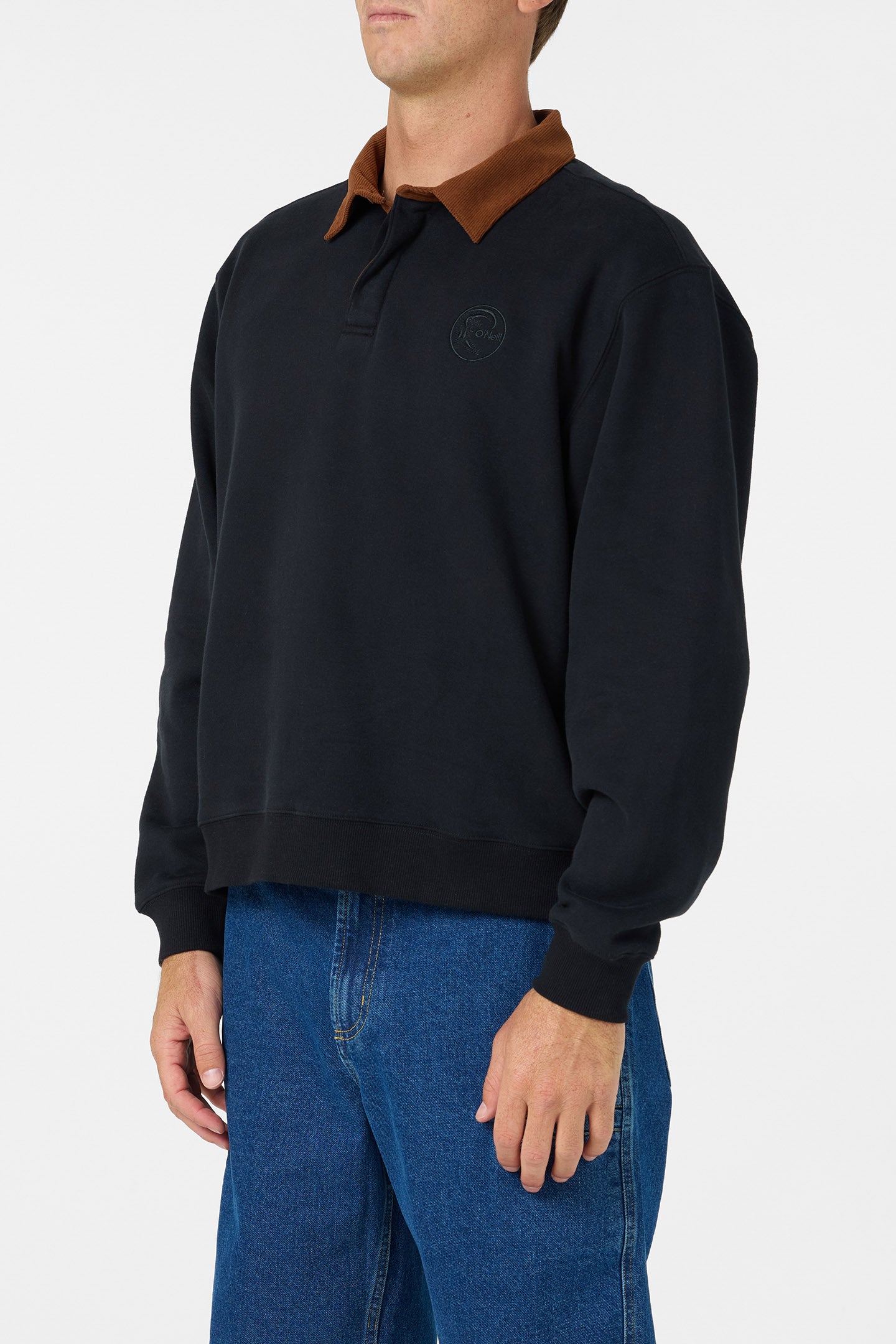 O'Riginals Fleece Rugby Polo - Black | O'Neill