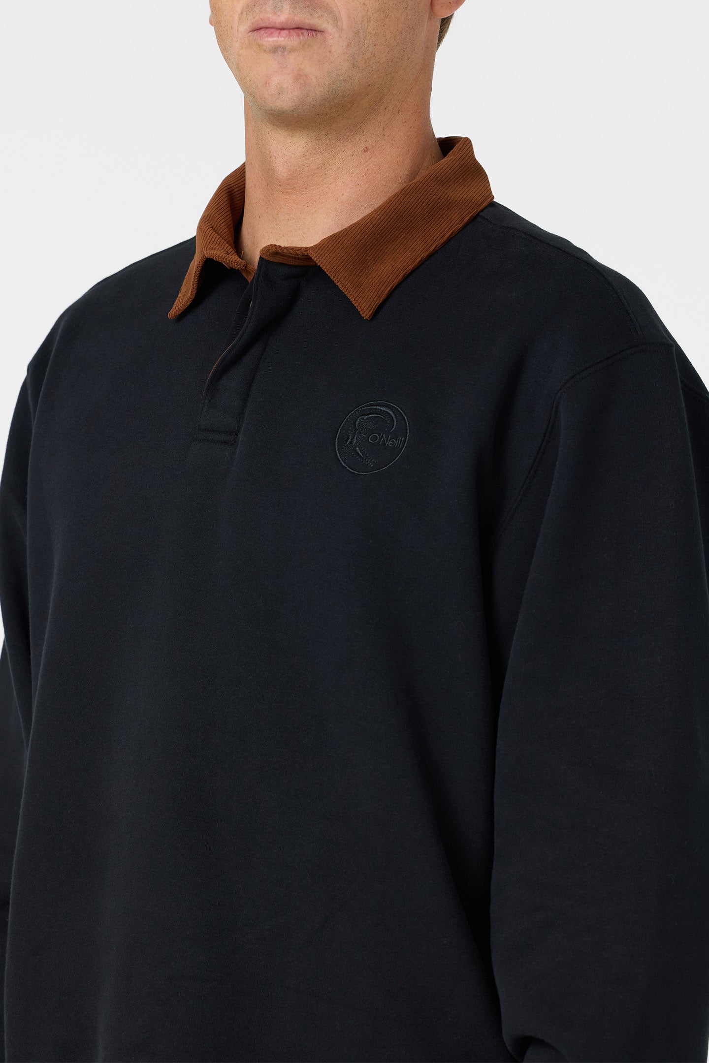 O'Riginals Fleece Rugby Polo - Black | O'Neill