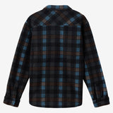 Glacier Plaid High Pile Long Sleeve Shirt