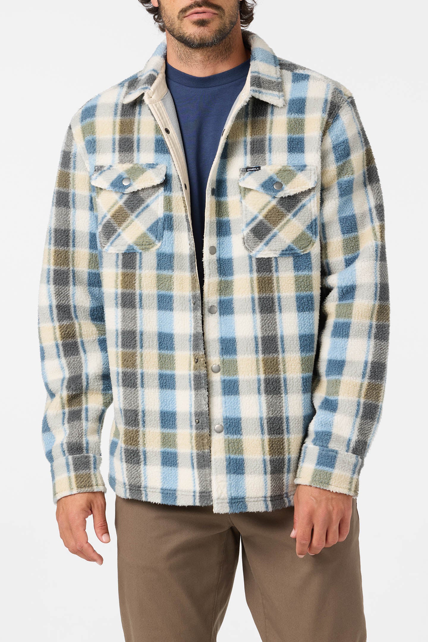 Glacier Plaid Hi Pile Long Sleeve Shirt - O'Neill