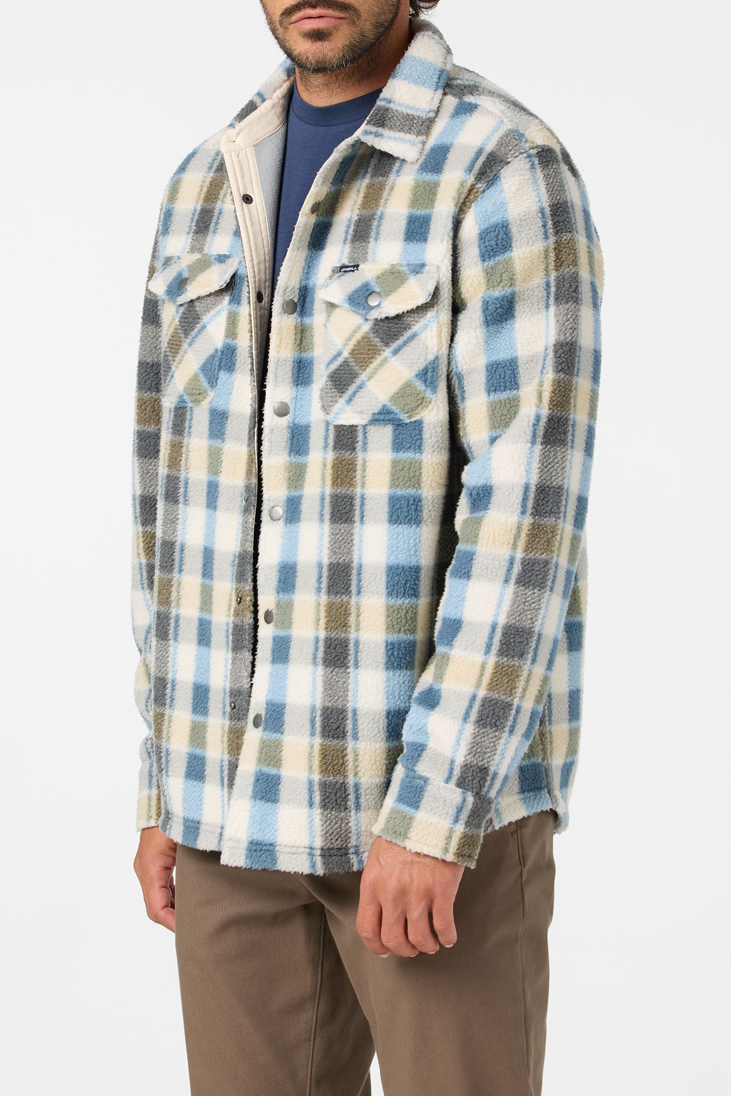 Glacier Plaid Hi Pile Long Sleeve Shirt - O'Neill