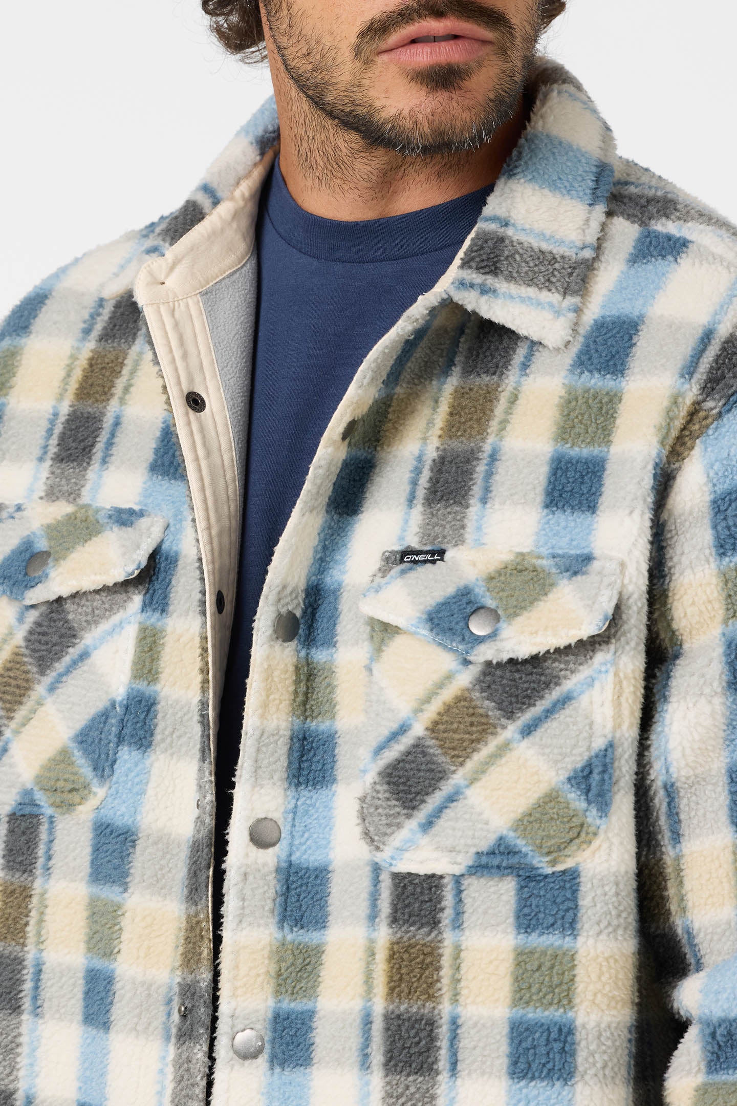 Glacier Plaid Hi Pile Long Sleeve Shirt - O'Neill