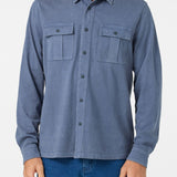 O'Riginals Long Sleeve Button Front Knit Shirt