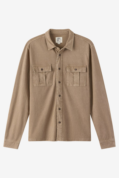 O'Riginals Long Sleeve Button Front Knit Shirt - Shroom | O'Neill