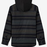 Hooded Lined Flannel Long Sleeve Shirt
