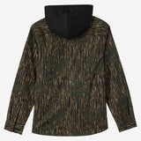 Hooded Lined Flannel Long Sleeve Shirt
