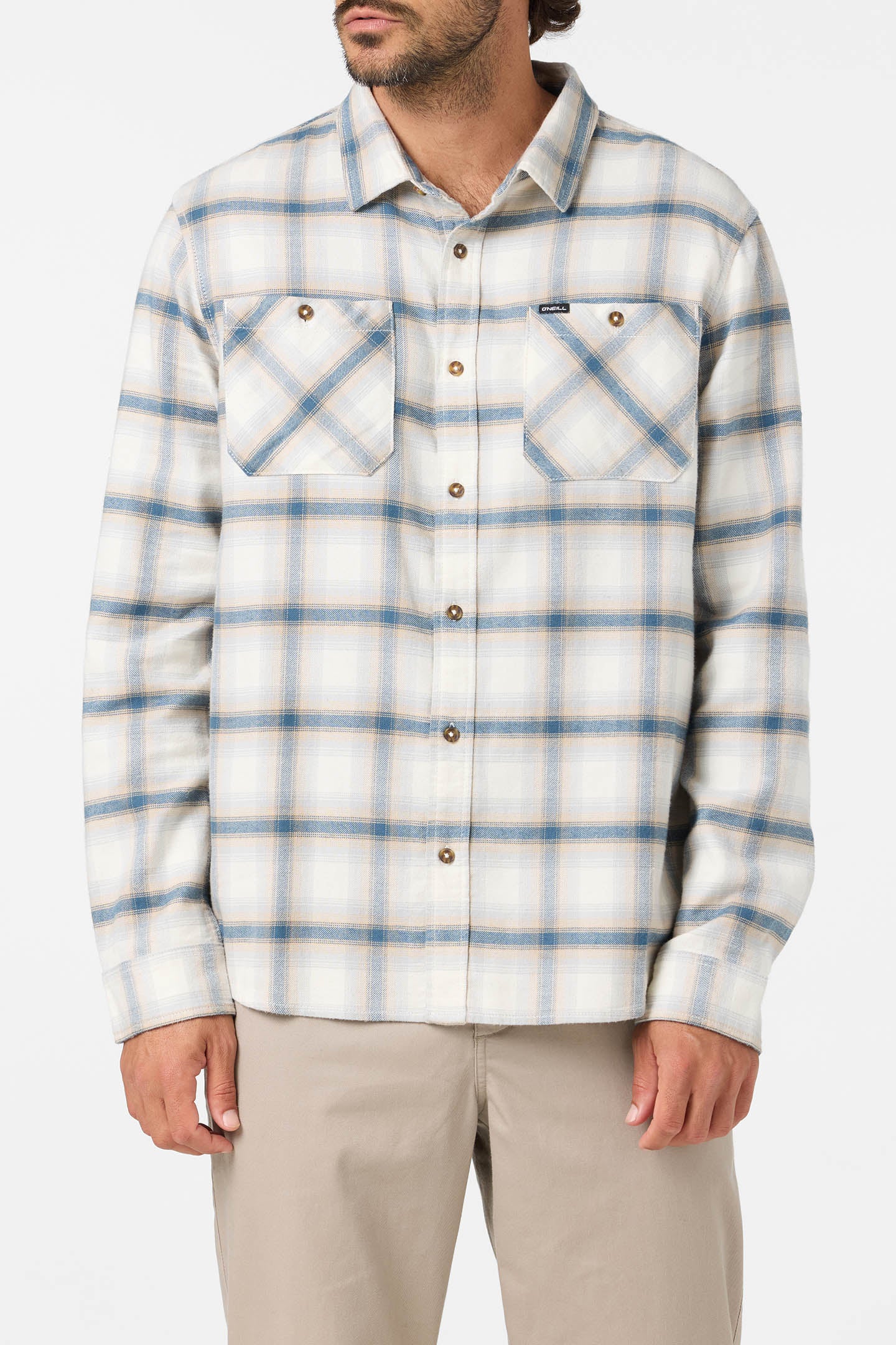 Coastline Flannel Long Sleeve Shirt - Tofu | O'Neill