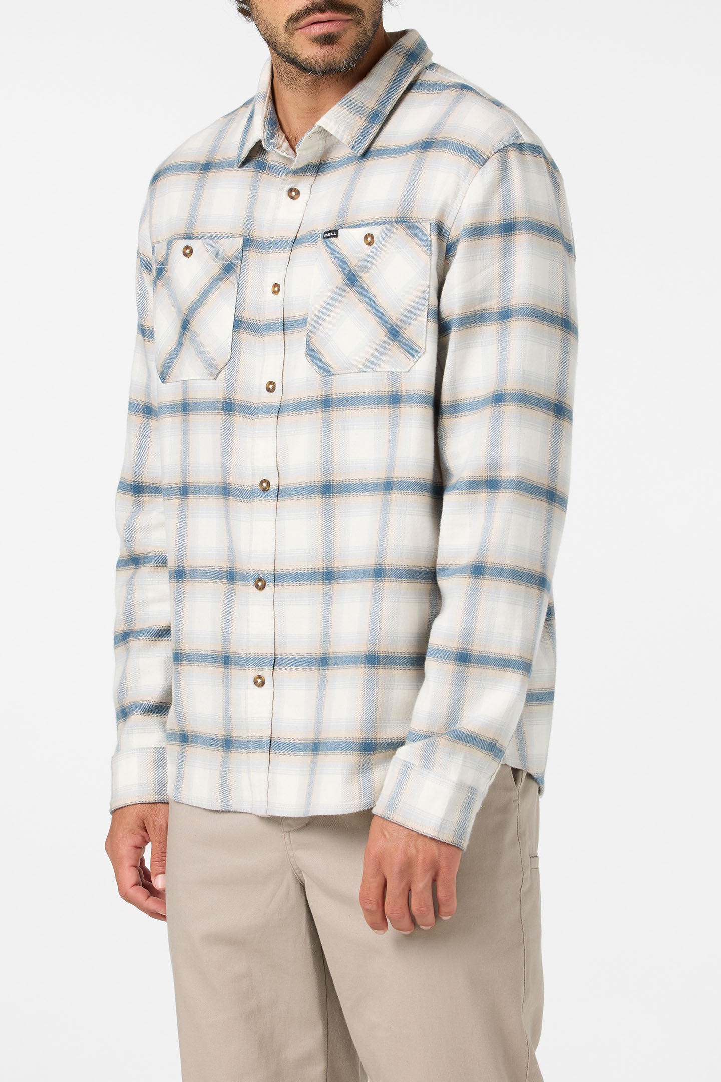 Coastline Flannel Long Sleeve Shirt - Tofu | O'Neill