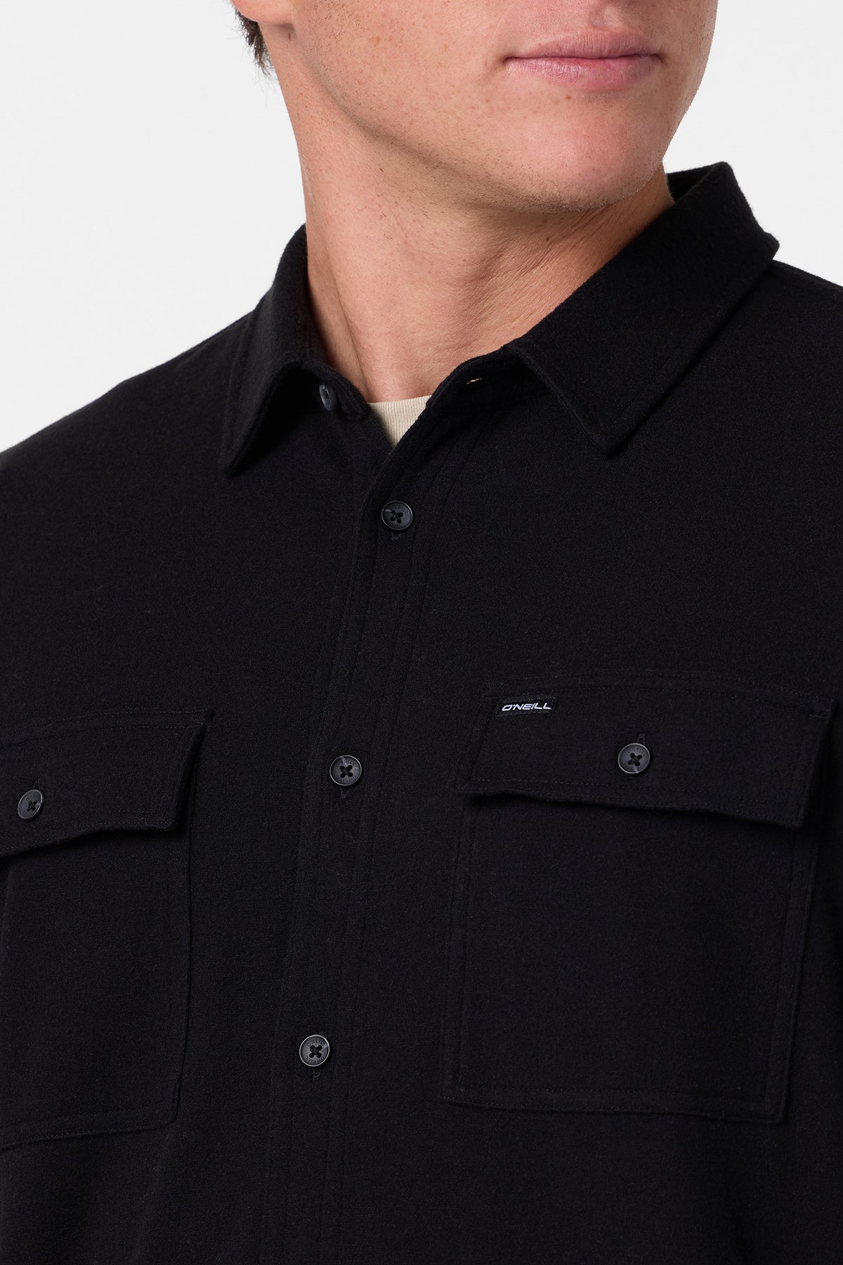 long sleeve dress shirt black Sutton Solid Ls Shirt - Camille Knit Midi Dress Mens_SS20_New For the guys who Size:XS | Creme