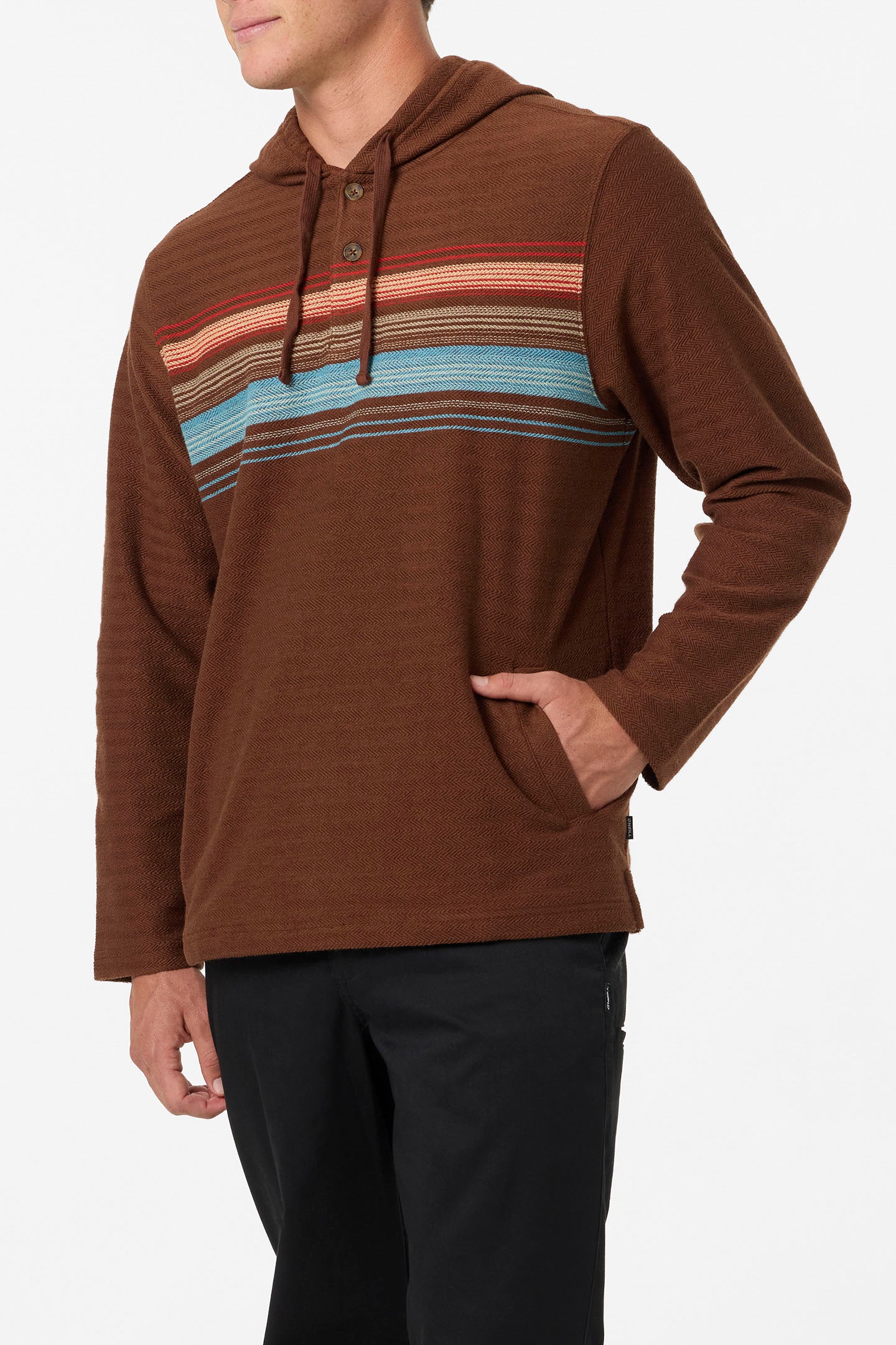 Bavaro Block Striped Poncho Pullover Fleece - O'Neill