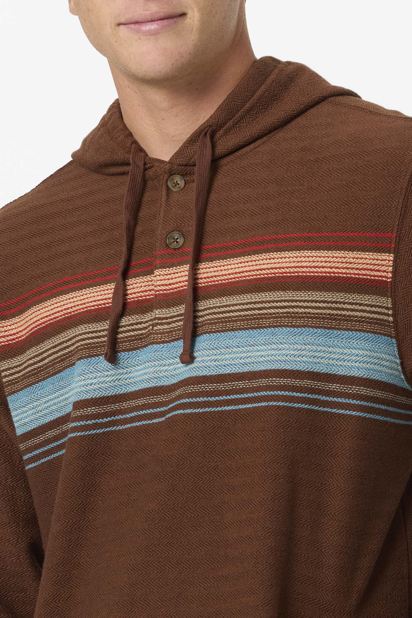 Bavaro Block Striped Poncho Pullover Fleece - O'Neill