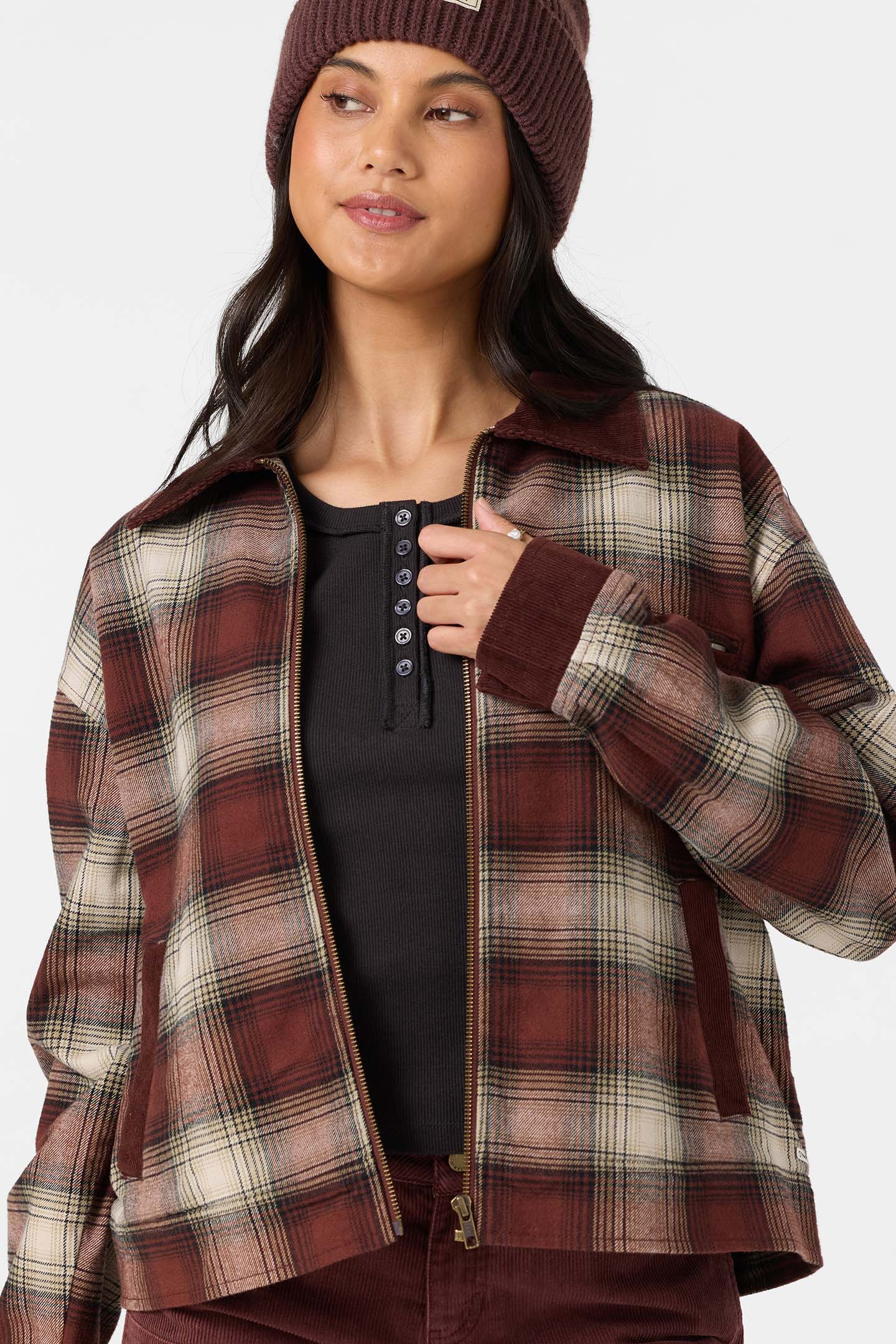 OG DAKOTA PLAID JACKET CHOCOLATE – O'Neill