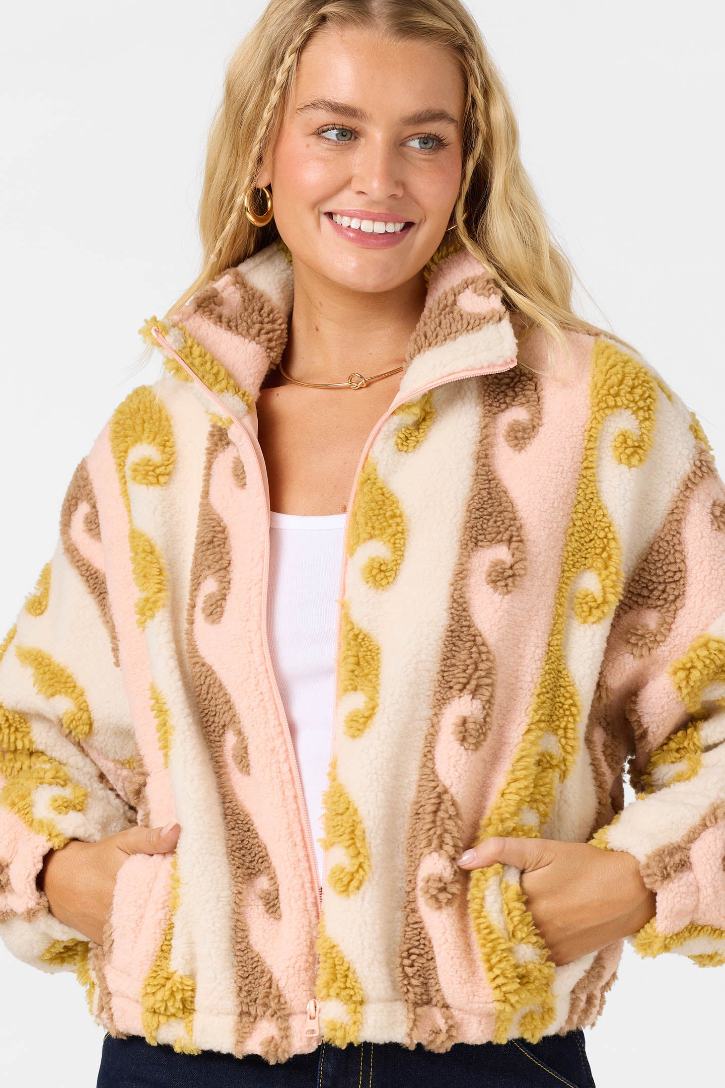 Cordin High Pile Jacket - Peach Light | O'Neill