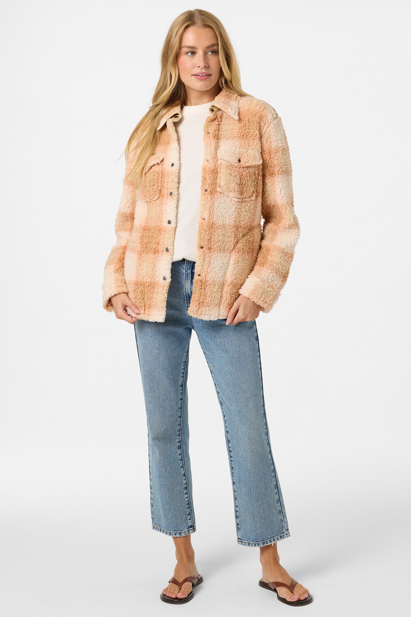 Zuma High Pile Jacket - Peach Light | O'Neill
