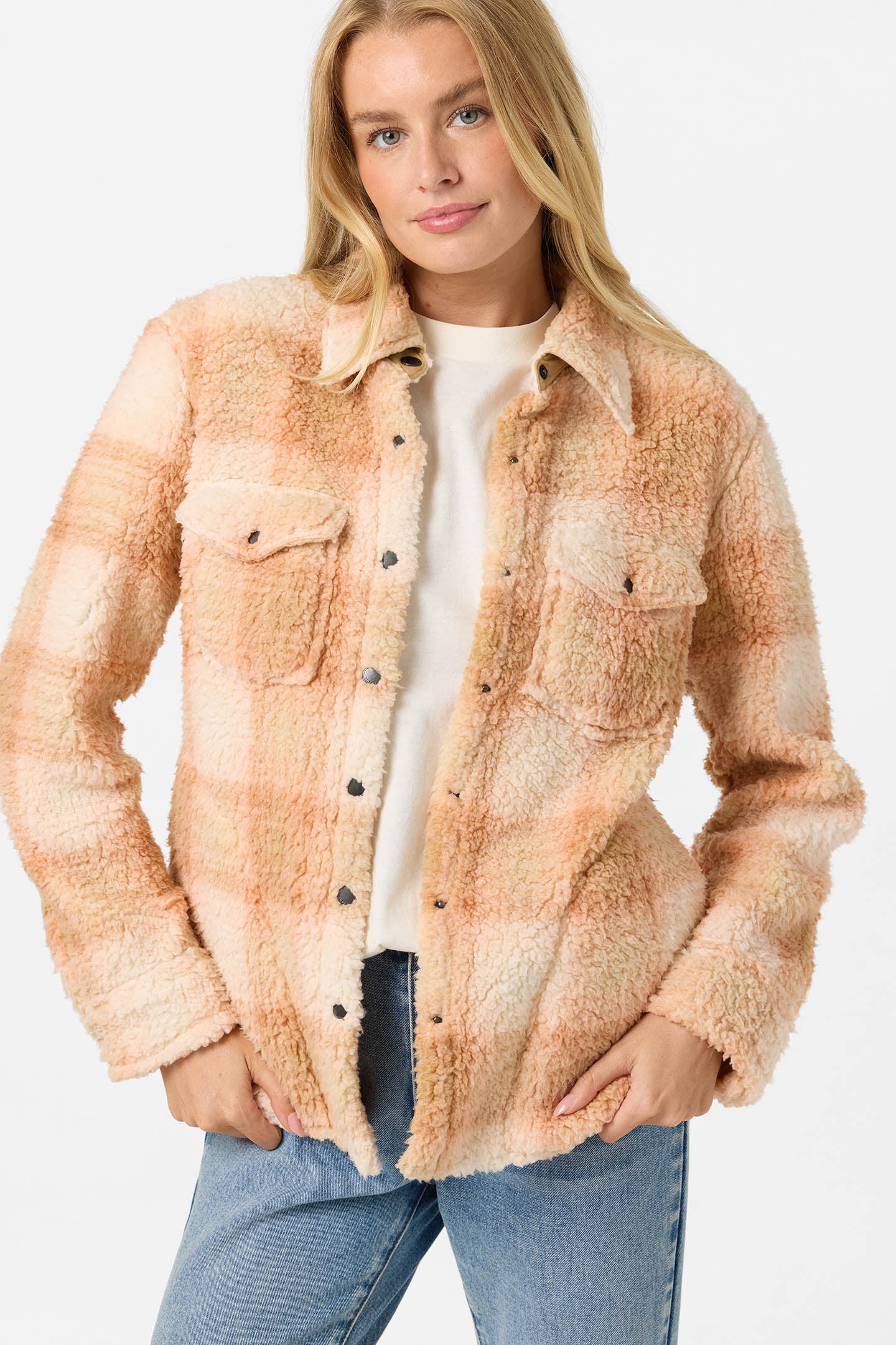 Zuma High Pile Jacket - Peach Light | O'Neill