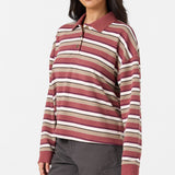 O'Riginals Kyra Long Sleeve Crop Polo Top