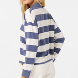 O'Riginals Kyra Long Sleeve Crop Polo Top